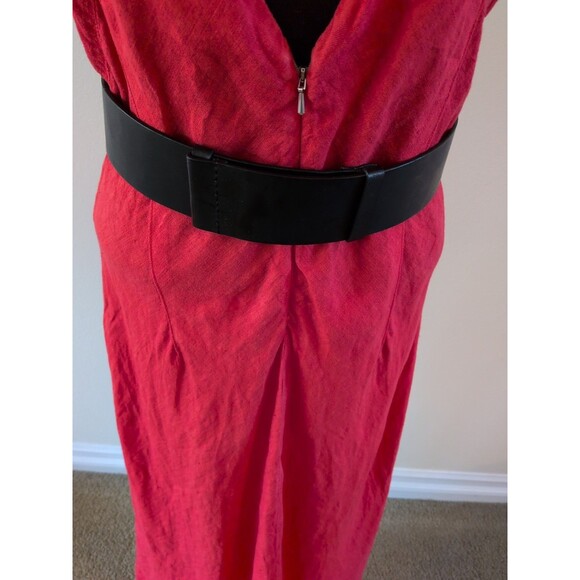 VTG Coldwater Creek Women’s Belt Brown Leather Wide Studs Western Bohemian 90s - Picture 3 of 9